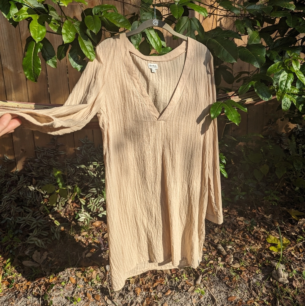 Rhythm Livin Dress Cover Up Linen